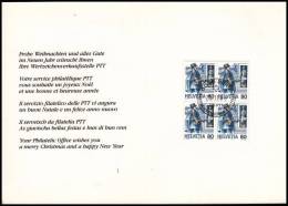 Switzerland 1986,  PTT Folder "Postman" - Brieven En Documenten