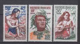 Polynésie N° 121 / 123 Luxe ** - Unused Stamps