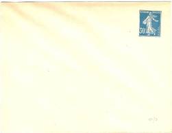 LPP12 - FRANCE - EP ENVELOPPE SEMEUSE CAMEE 30c IMPRESSION FAIBLE DU FILET DE GAUCHE - Standard Covers & Stamped On Demand (before 1995)