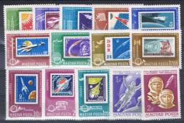 HG 25 - HONGRIE PA N° 258 à 271 Neufs** Conquête De L'espace - Unused Stamps