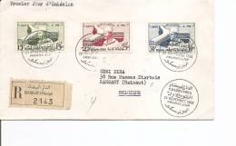 Maroc Français -UNESCO ( Lettre En Premier Jour Recommandée De 1958 Vers La Belgique à Voir) - Lettres & Documents