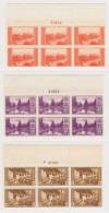 USA: 1934  Mi  364A - 373A Sc 740-49  Perforated, National Parcs  Set MNH/**  6 Blocks +sheet Margins - Nuevos