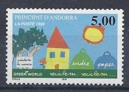 130202551  ANDORRA FR..  YVERT   Nº  513  **  MNH - Unused Stamps