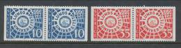 Sweden 1968 Facit # 631-632 BB-pairs. 300th Anniv. Of  The University Of Lund, MNH (**) - Neufs