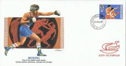 JO88-E/L22 - SWAZILAND FDC BOXE - Jeux Olympiques 1988 Séoul - Swaziland (1968-...)