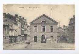 Conty.  La Place Et Les Halles. - Conty