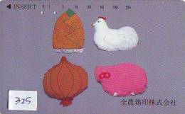 Télécarte Japon *  Oiseau * COQ * Poule * HAHN  (325) ROOSTER Bird Japan Phonecard Telefonkarte * - Hoenderachtigen & Fazanten