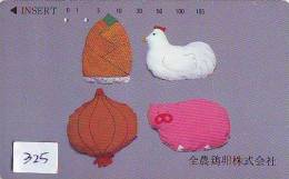 Télécarte Japon *  Oiseau * COQ * Poule * HAHN  (325) ROOSTER Bird Japan Phonecard Telefonkarte * - Gallinaceans & Pheasants