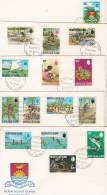 Gilbert & Ellice Islands 1971 Definitives FDC - Isole Gilbert Ed Ellice (...-1979)