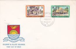 Gilbert & Ellice Islands 1971 New Constitutin FDC - Gilbert- Und Ellice-Inseln (...-1979)