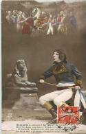 Ref 155- Egypte - Decor -montage Photo - Napoleon -bonaparte - Et Le Sphinx  - Carte Bon Etat  - - Sphynx