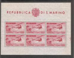 Repubblica Di San Marino - Foglietto "Elicottero" - Sass. 22 ** MNH - Blocchi & Foglietti