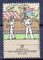 AUSTRALIA 1977 Centenary Of Australia-England Test Cricket - 18c. - Fielders   FU - Usati