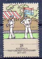 AUSTRALIA 1977 Centenary Of Australia-England Test Cricket - 18c. - Fielders   FU - Gebraucht