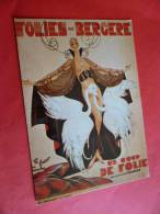 FOLIES BERGERE  Spectacle Un COUP DE FOLIE  Reproduction Affiche  Illustrateur  Edit Nugeron D 16 Danse Cabaret Artiste - Kabarett