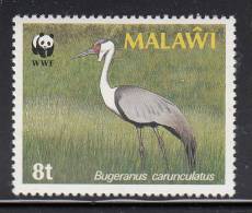 Malawi MNH Scott #494 8t Crane In Field (Bugeranus Carunculatus) - World Wildlife Fund - Malawi (1964-...)