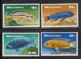 Malawi MH Scott #71-#74 Set Of 4 Fish Of Lake Malawi - Malawi (1964-...)