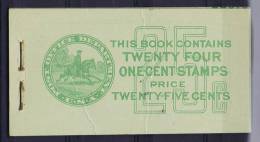 USA: Booklet  BK75  Sc  632A  2x. 1927  , MNH,  Fold In Cover - 1. ...-1940