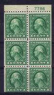 USA: Booklet  Pane   462a , MNH/** With Plate Number - 1. ...-1940