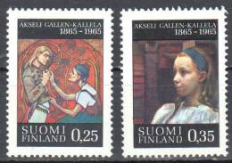 Finland 1965  Art Painting Gemalde - Mi.598-599- MNH (**) - Ongebruikt