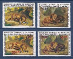 Mauritania - 1973 - ( Paintings - By Delacroix - With The Surcharges Set With New Value ) - MNH (**) - Gravures