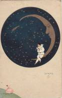 AK KÜNSTLERKARTEN Schöne Junge Mädchen Signiert ; Carlo Chiostri,PIERROT,MOND,MOON,Nr.179. OLD POSTCARD - Chiostri, Carlo