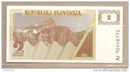 Slovenia - Banconota Non Circolata FdS UNC Da 2 Talleri P-2a - 1990 #19 - Slowenien