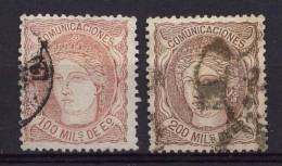 Spain Spanien Mi# 102-103 Gest - Used Stamps