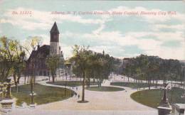 New York Albany Capitol Grounds State Capitol Showing City Hall - Albany