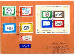 Hungary - Magyar Posta - Ungarn 1972, R-Cover, Eger To Germany, Tag Der Briefmarke- Stamp Day - Lettres & Documents