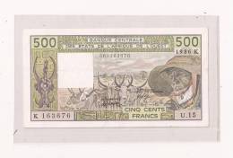 500 FRANCS - Estados De Africa Occidental