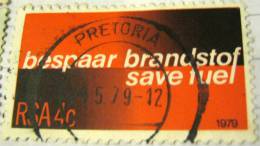 South Africa 1979 Save Fuel 4c - Used - Oblitérés