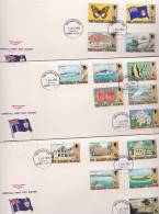 Gilbert Islands  1976 Definitives Set 3  FDCs - Gilbert- En Ellice-eilanden (...-1979)