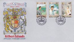 Gilbert Islands  1977 Silver Jubilee FDC - Gilbert- En Ellice-eilanden (...-1979)