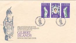 Gilbert Islands  1978 25th Anniversary Coronation FDC - Îles Gilbert Et Ellice (...-1979)