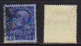 CRETE - BUREAUX AUTRICHIENS / 1908 # 18a - 25 C. BLEU FONCE SUR BLEU Ob. (ref T1532) - Creta