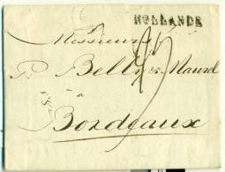 Pays Bas - Précurseur De Rotterdam Vers Bordeaux Du 17/11/1803, Très Belle, See Scan - ...-1852 Voorlopers