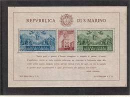 Repubblica Di San Marino - 1945 Foglietto Sass. N. 6 ** MNH/VF - Blocs-feuillets