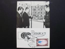 Belgien 1676 Yt 1621 Maximumkarte MK/MC, ESST, Internationale Briefmarkenausstellung BELGICA ’72 - 1971-1980