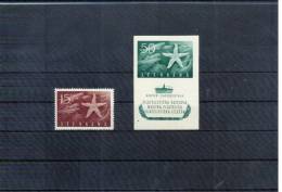 Triest Zone B (STT-VUJA) 1952 Briefmarkenausstellung / Philatelic Exibition Michel 83 + Block 2 Postfrisch / MNH - Mint/hinged