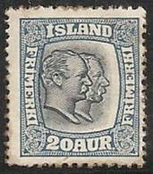 ISLANDIA 1913/18 - Yvert #81 - MLH * - Neufs