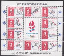 Bloc N° 14 Alberville 92 Jeux Olympique D´Hiver - Souvenir Blocks