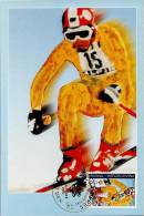 Winter Olympic Games Salt Lake, Kupres, 4,2.2002., Bosnia And Herzegovina (Croatian Post),  Maximum Carte - Invierno 2002: Salt Lake City