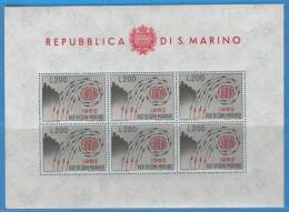 SAN MARINO - Europa 62 - Blocs-feuillets