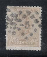 AP774 - OLANDA 1872 , Stemma Il 50 Cent N. 27  Usato - Used Stamps