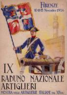 Cartolina IX Raduno Nazionale Artiglieri FIRENZE 1956 (Associazione/Mostra). G.Abrasi - Altri & Non Classificati