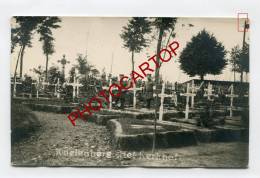 KOELENBERG-GHELUWE-CIMETI ERE Militaire Allemand-Tombes-CARTE PHOTO Allemande-Guerre 14-18-1WK-BELGIQUE-BELGIE N- - Wervik