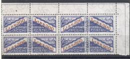 Rep. Di San Marino  -  1965 -- 300 Lire Pacchi Sass. 45 - Quartina ** MNH - Paketmarken