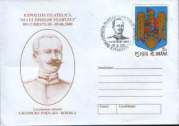 Romania-Env.occasionally 2000-Colonel Gh.Poenaru First Officer Killed In The First World War On 14 August 1916-2/scans - WW1