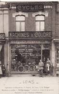 LENS (Pas De Calais) Magasin-Commerce BOCQUET-MOUTON-CYCLE-VELO -BICYCLETTE-MACHINE A COUDRE-VOITURE ENFANT-RARE- - Lens